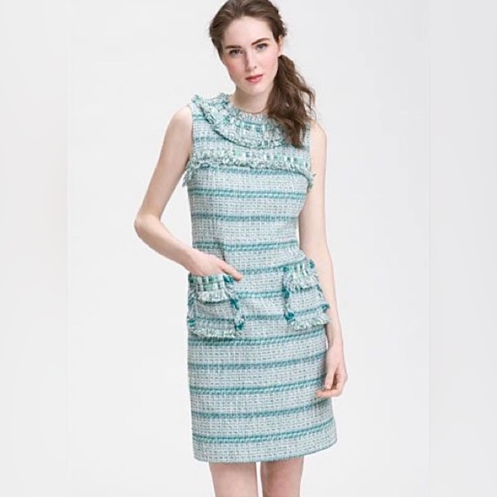 Tory Burch Curtis Tweed Knee Length Dress - Picture 2 of 14
